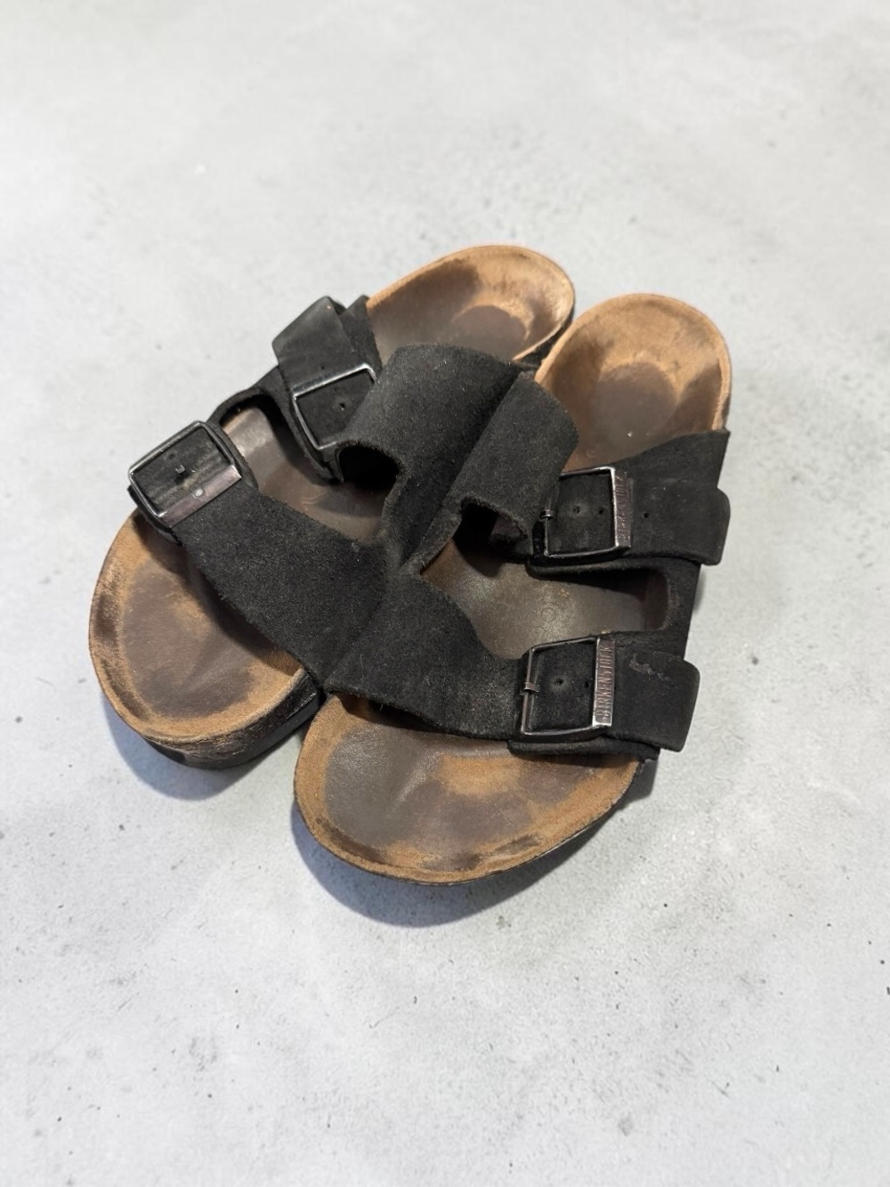 Birkenstock Arizona Black Suede Sandals